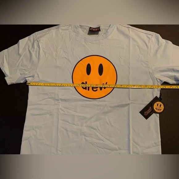 Drew House Mascot ss Tee Shirt, Sky Light  Blue , size Large - Picture 4 of 4